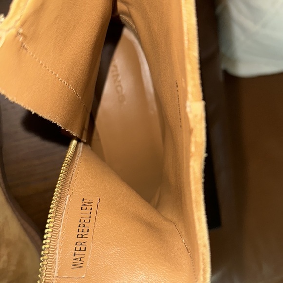 VINCE waterproof suede tan ankle boots - Picture 7 of 9